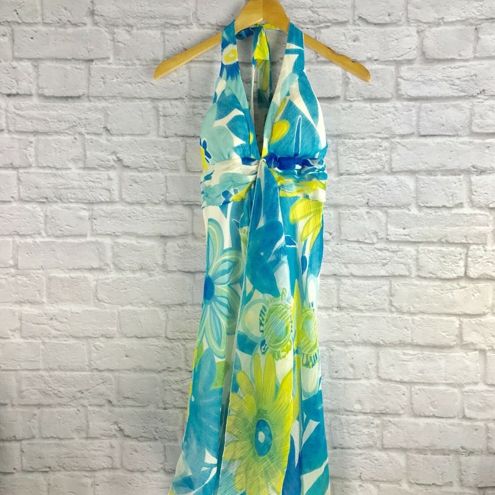 20 Something Dress Size Small Floral Halter Hi-Low